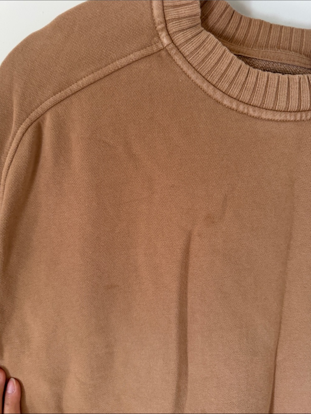 aerie Oversized Pullover Sweatshirt - Camel Brown - Picture 3 of 3